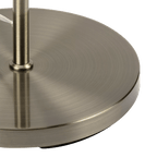 Floor Lamp with Cream Shade and Gold Base