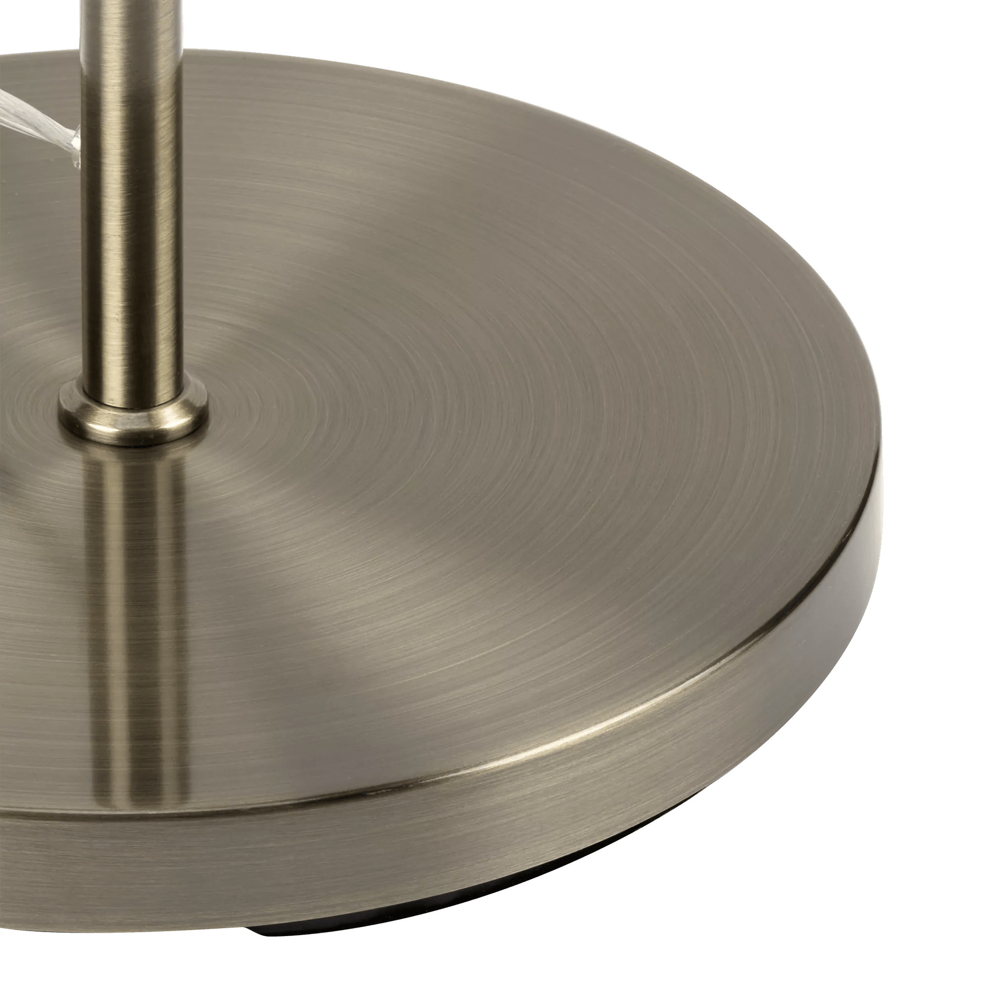 Floor Lamp with Cream Shade and Gold Base