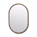 Wood Framed Oval Mirror