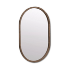 Wood Framed Oval Mirror