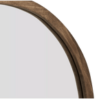 Wood Framed Oval Mirror