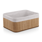 Rectangular Bamboo Basket with Lining