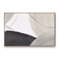Abstract Linear Art Framed Canvas