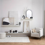 Abstract Linear Art Framed Canvas