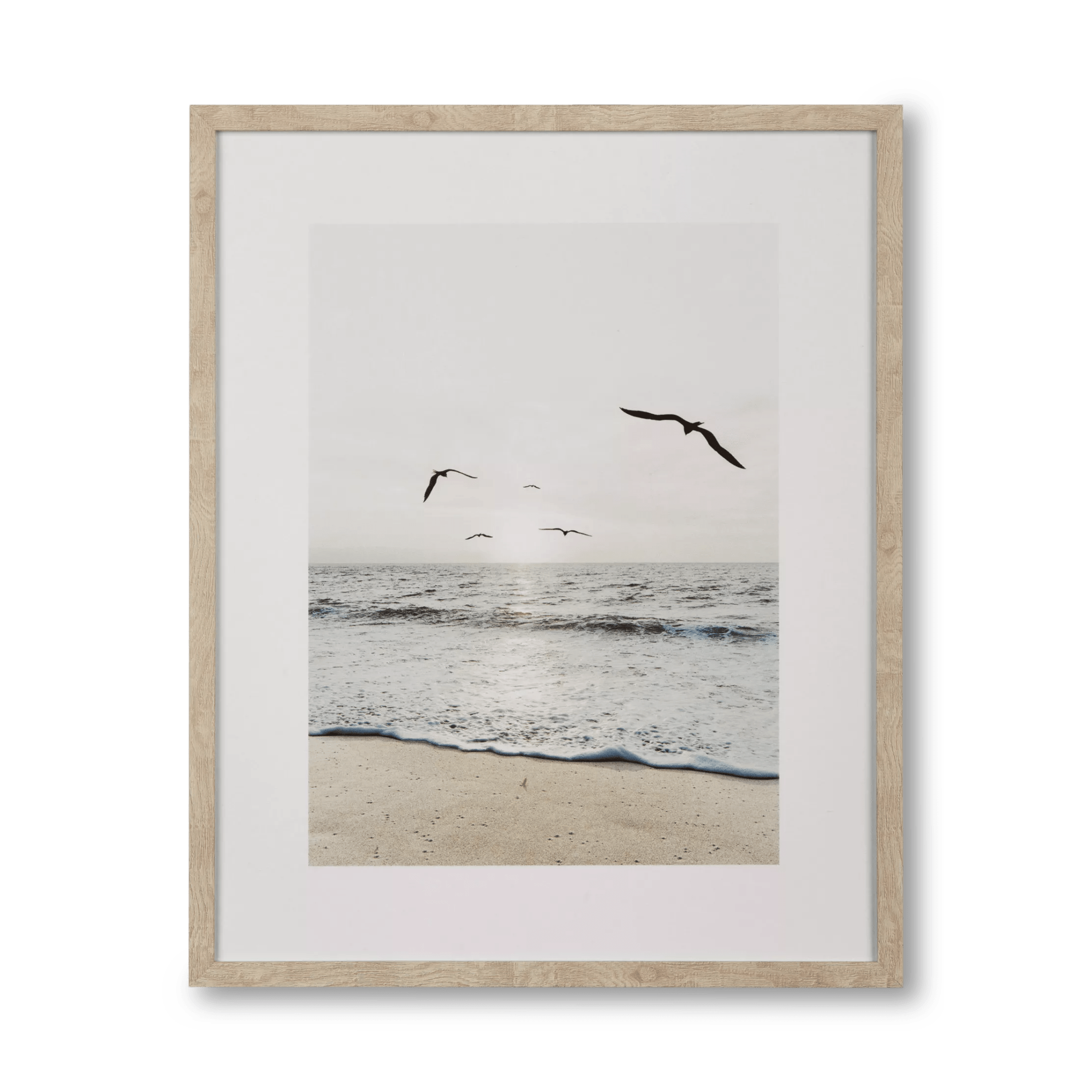 Morning at the Beach Framed Canvas
