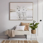 Natural Rattan Planter on Metal Legs