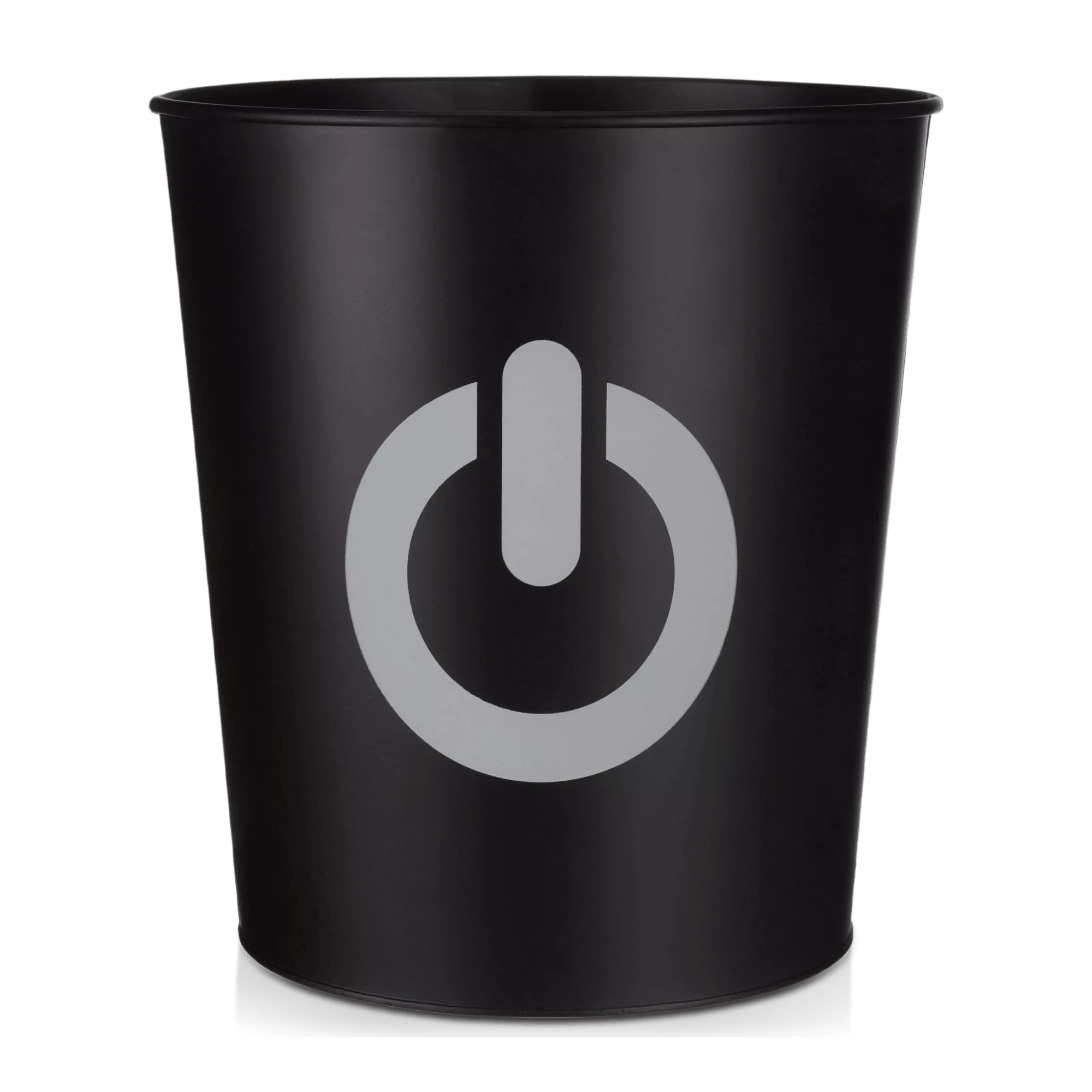 Black Waste Bin with Game Loading Print