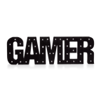 LED Decorative Word Gamer