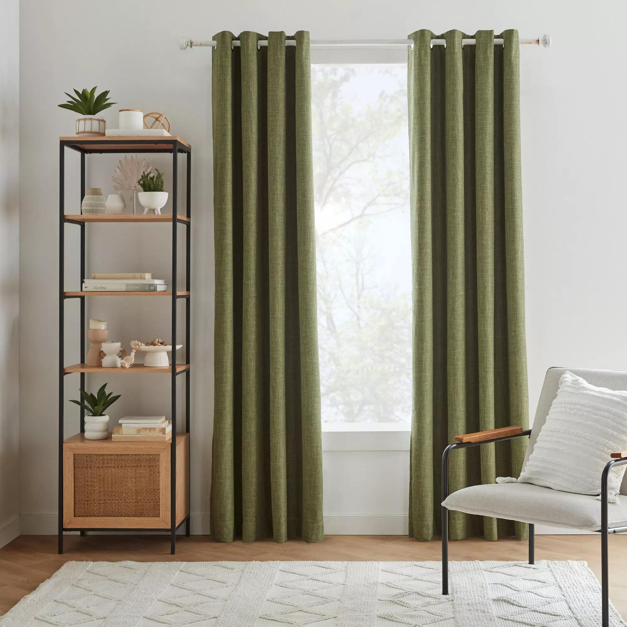 Green Chita Blackout Curtain