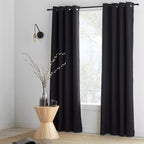 Black Chita Blackout Curtain