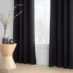 Black Chita Blackout Curtain