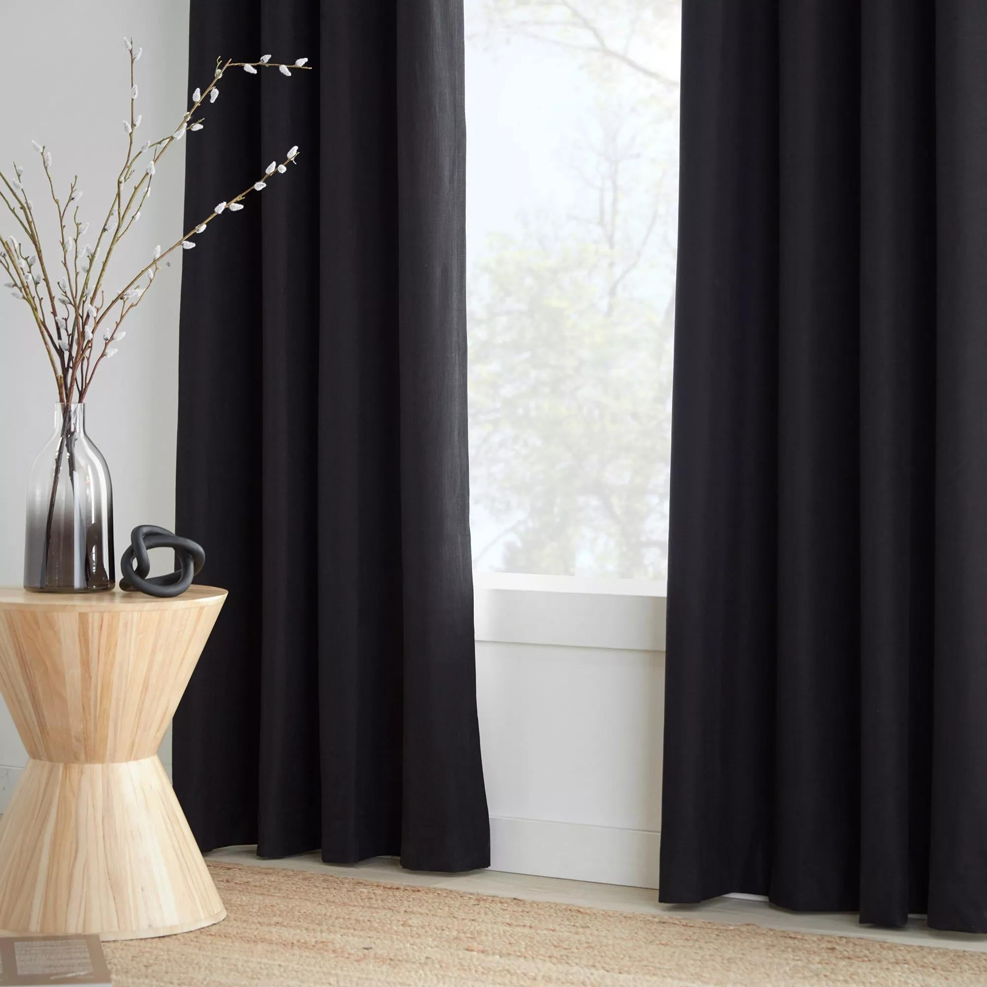 Black Chita Blackout Curtain