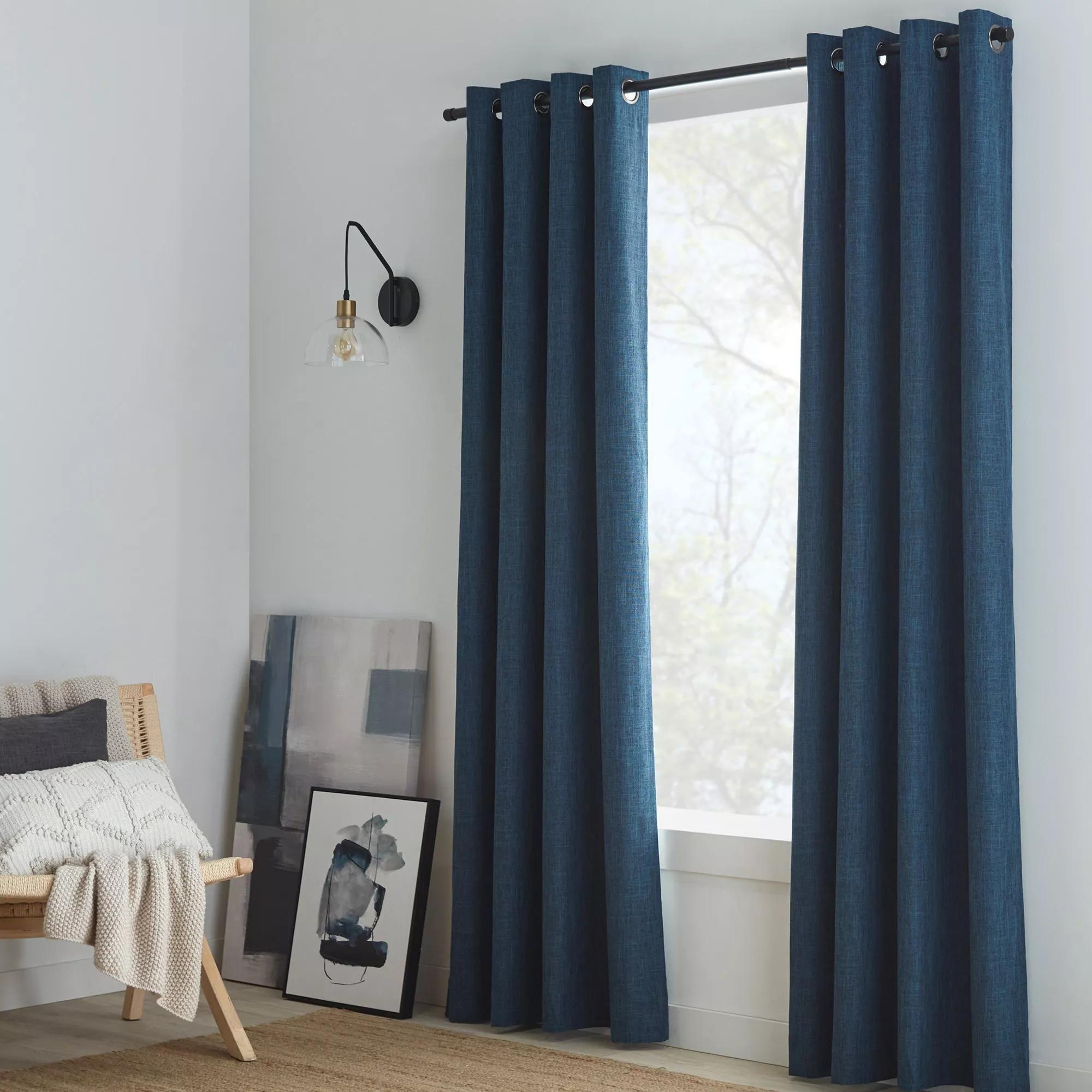 Blue Chita Blackout Curtain