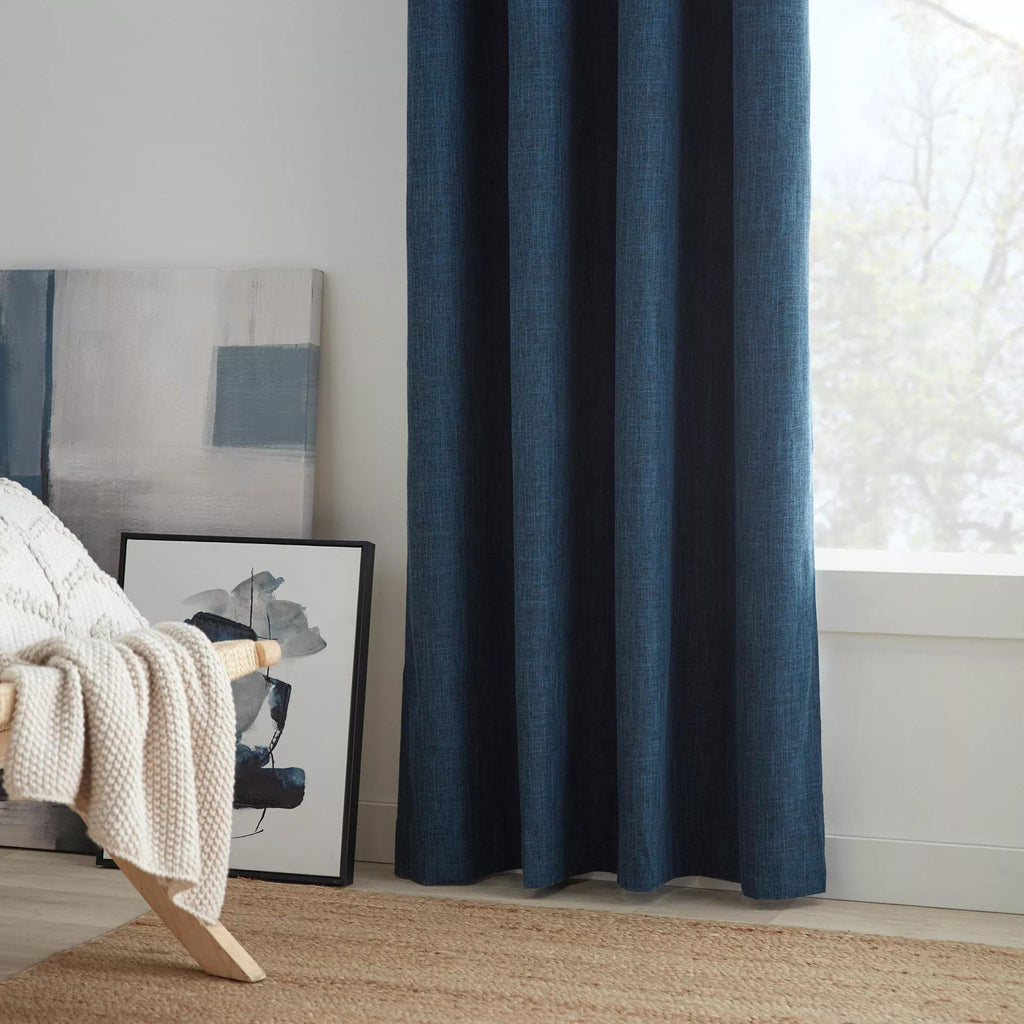 Blue Chita Blackout Curtain