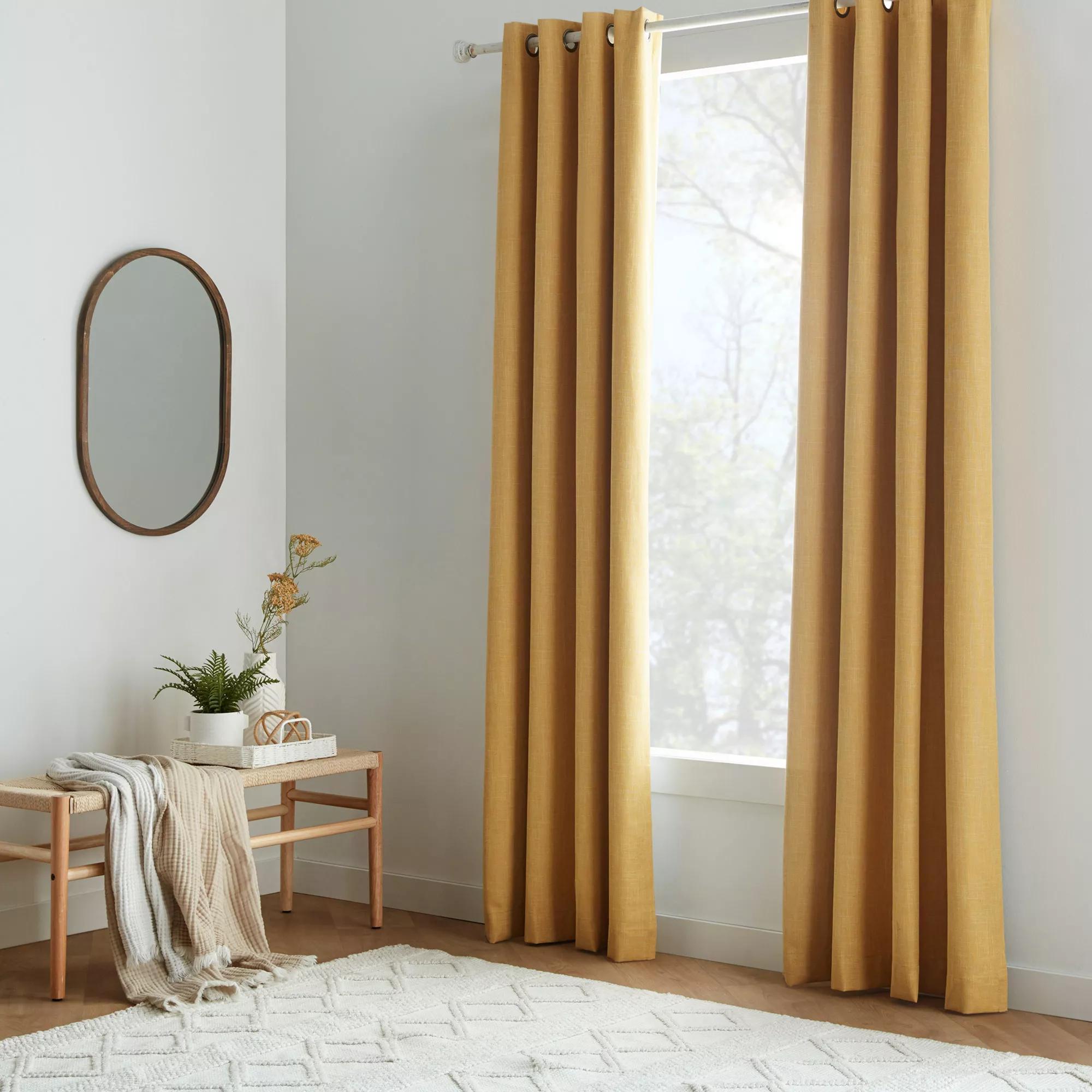 Yellow Chita Blackout Curtain