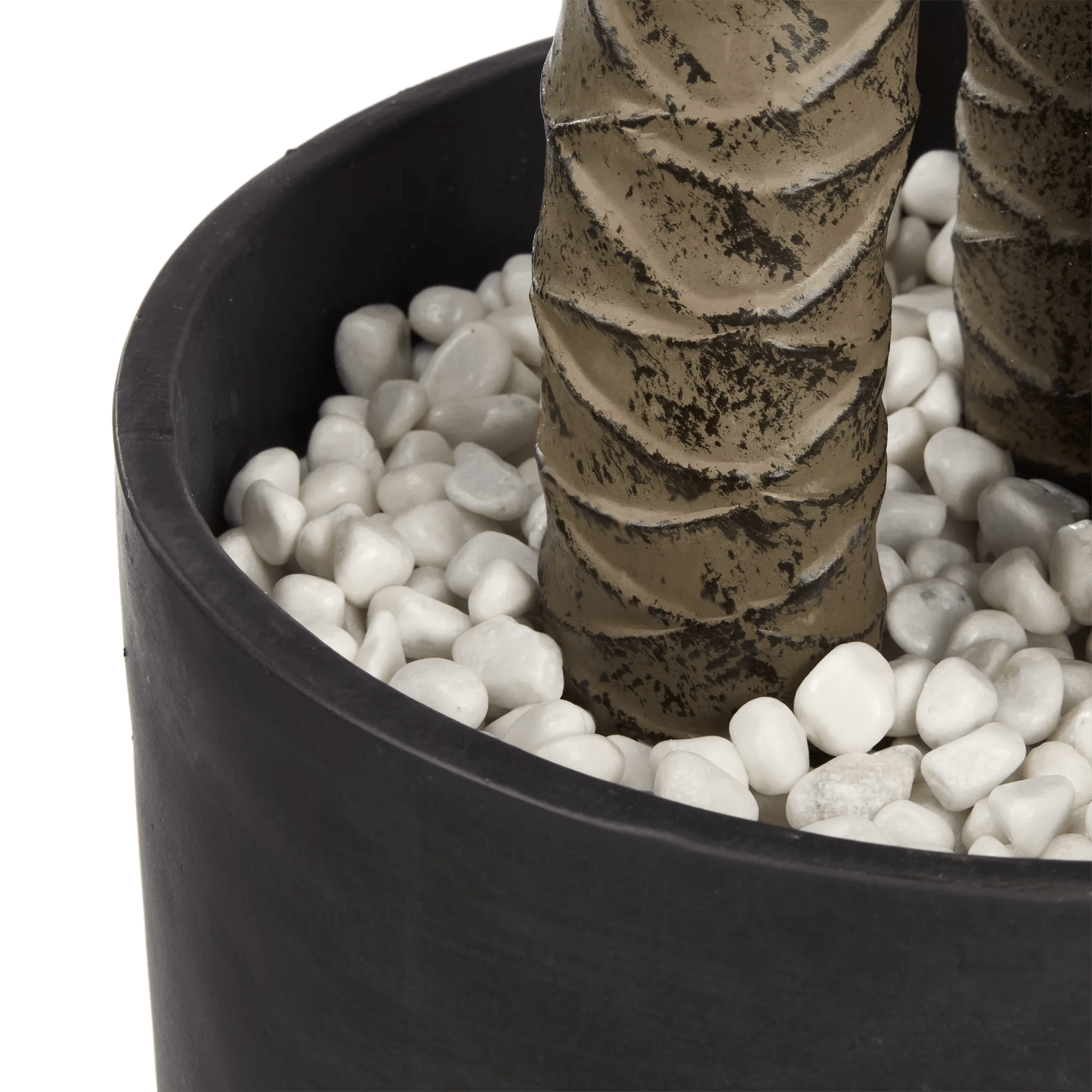 Large Artificial Tropical Tree in Black Pot