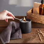 Bouclair Green Tea Candle with Wooden Lid