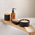 Bouclair Green Tea Candle with Wooden Lid