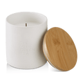 Bouclair Green Tea Candle with Wooden Lid