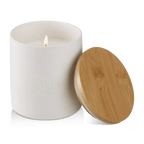 Bouclair Green Tea Candle with Wooden Lid