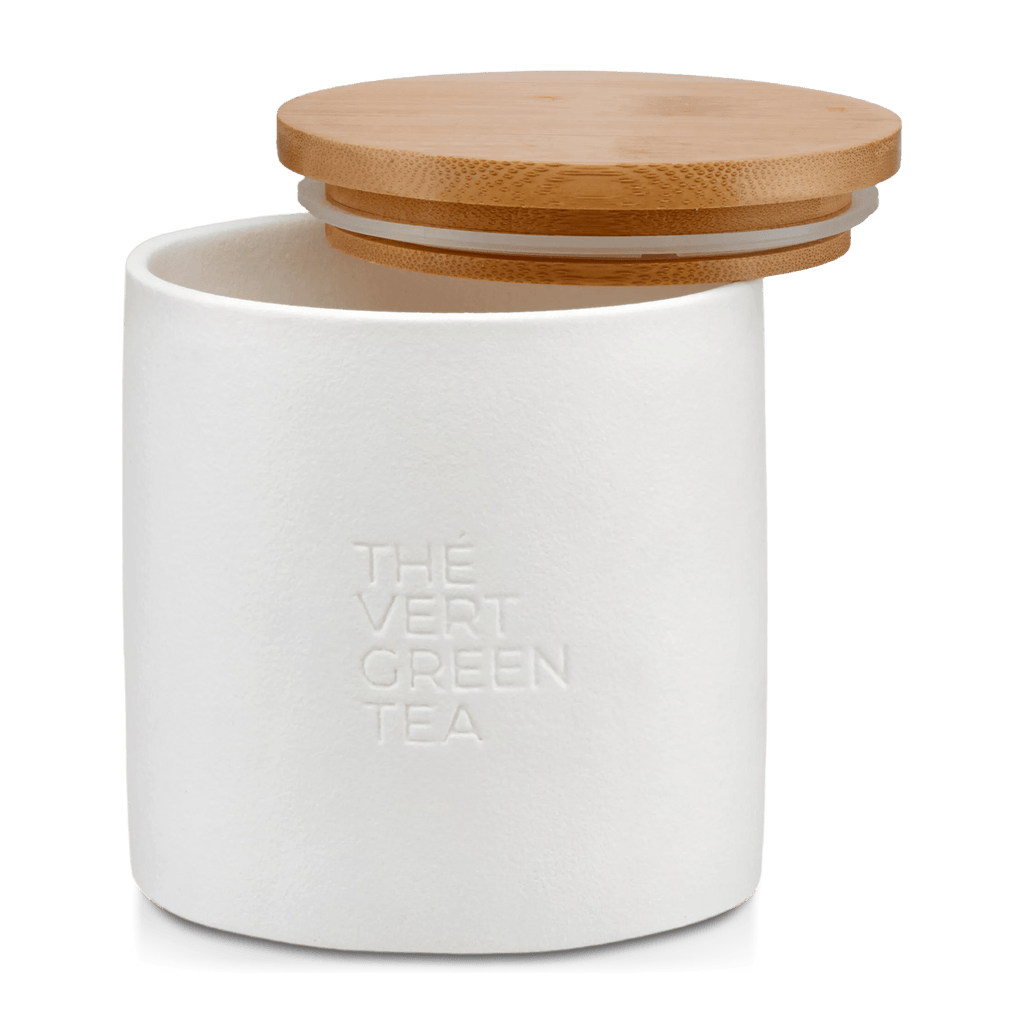 Bouclair Green Tea Candle with Wooden Lid