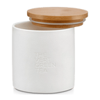 Bouclair Green Tea Candle with Wooden Lid