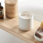 Bouclair Green Tea Candle with Wooden Lid