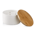 Bouclair Green Tea Candle with Wooden Lid
