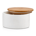 Bouclair Green Tea Candle with Wooden Lid
