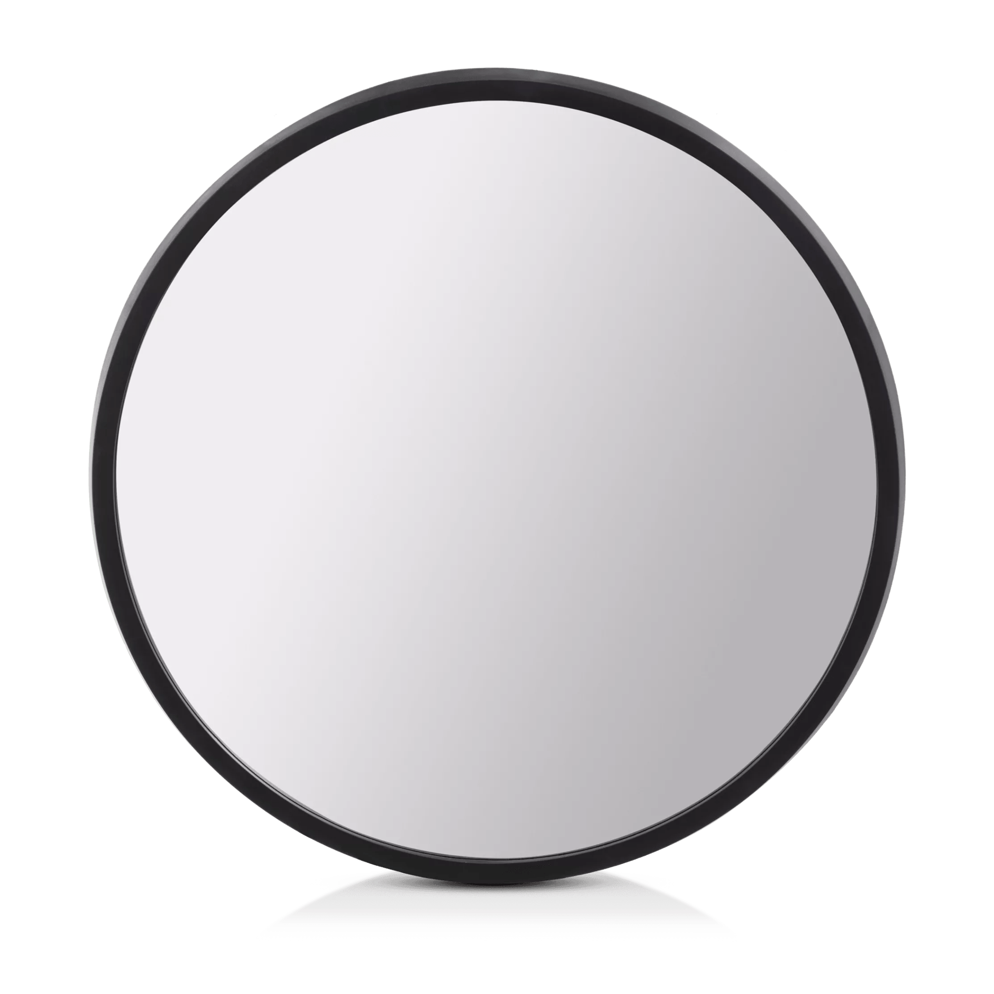 Round Mirror with Black Frame