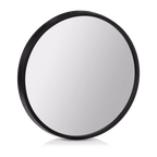 Round Mirror with Black Frame