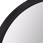 Round Mirror with Black Frame