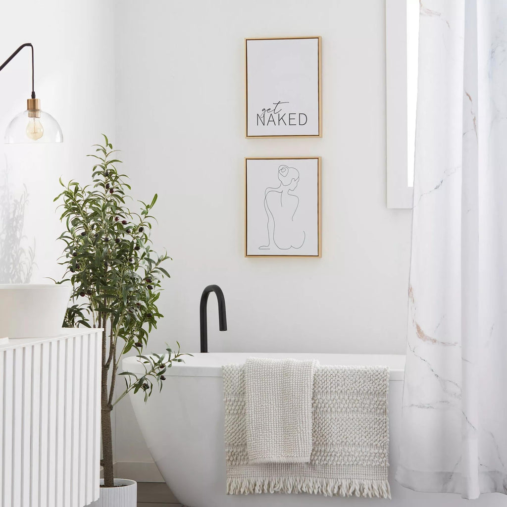 Textured Boho Bath Mat