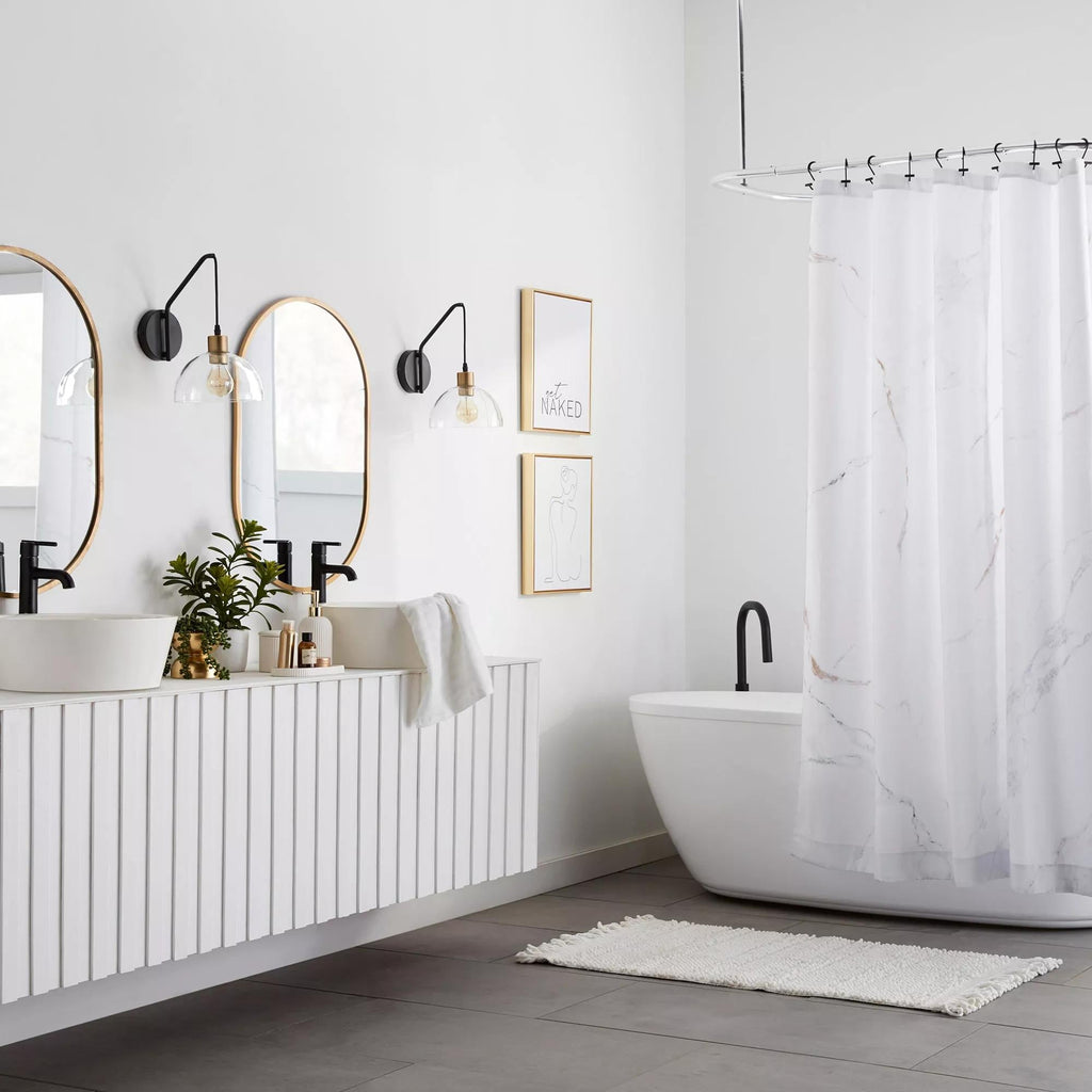 Textured Boho Bath Mat