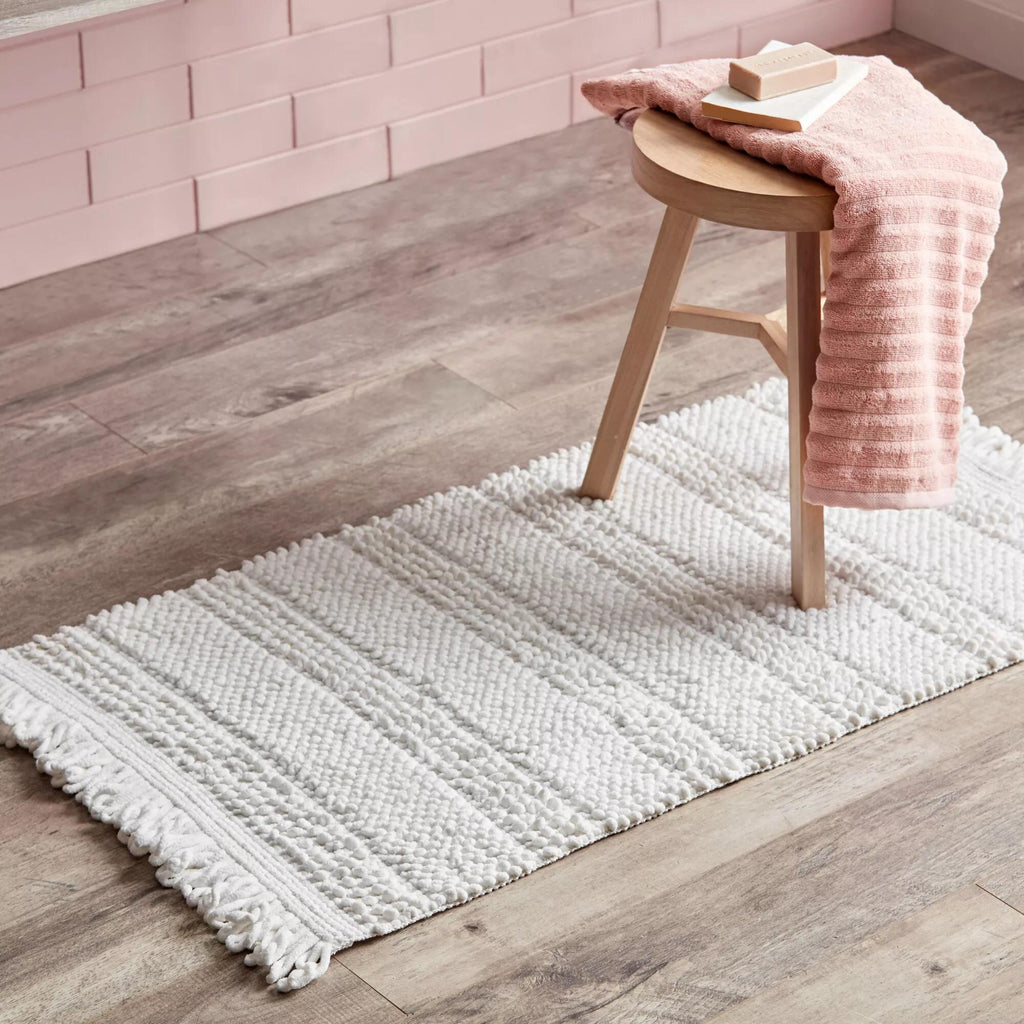 Textured Boho Bath Mat