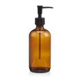 Amber Glass Soap Dispenser