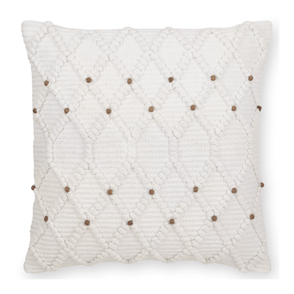 Wendi Diamond Loops & Beads Decorative Pillow