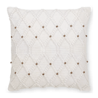 Wendi Diamond Loops & Beads Decorative Pillow