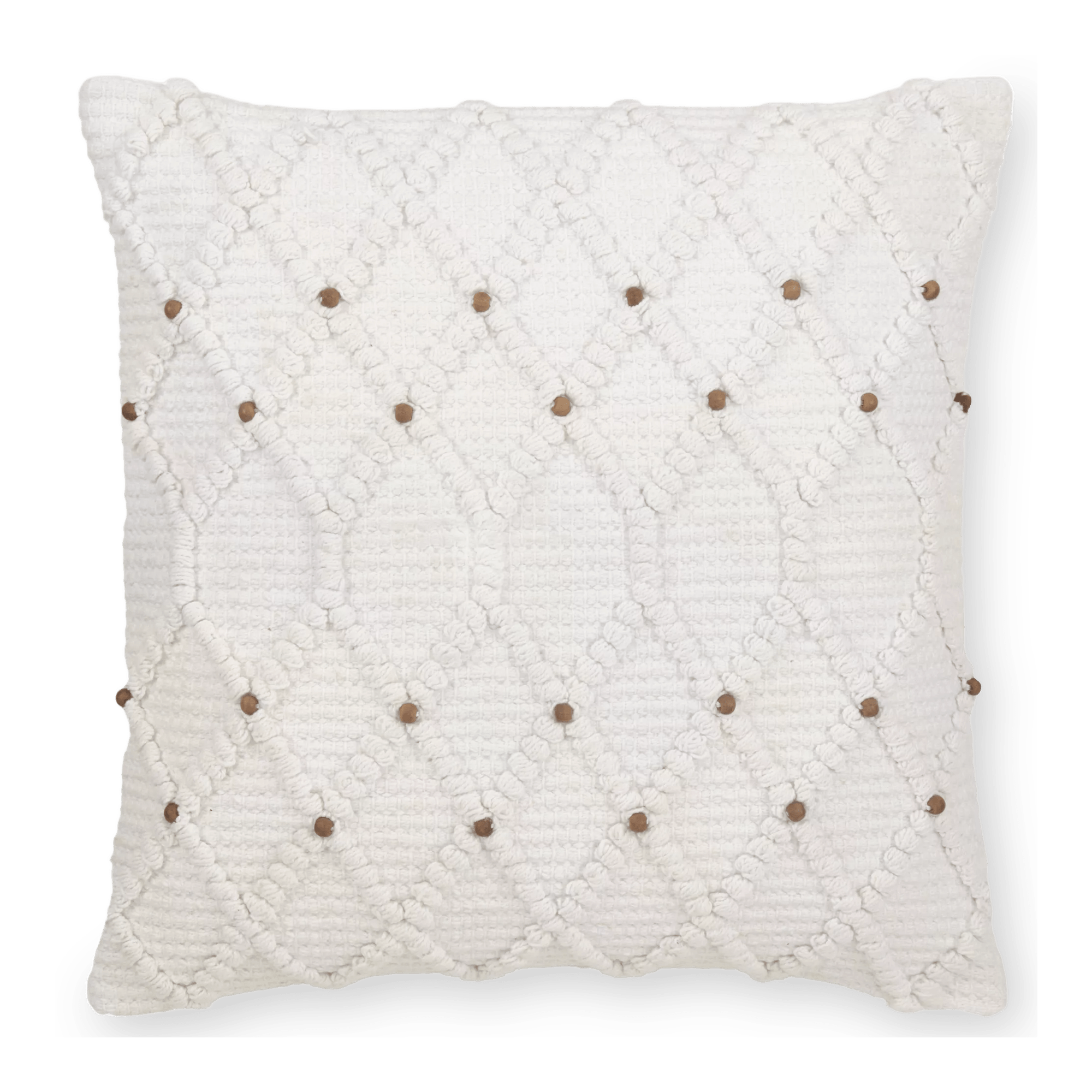 Wendi Diamond Loops & Beads Decorative Pillow