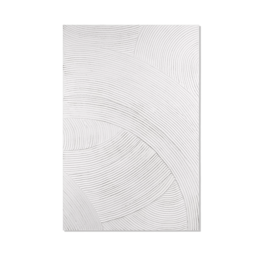 Tone on Tone Embossed Abstract Oil Painting