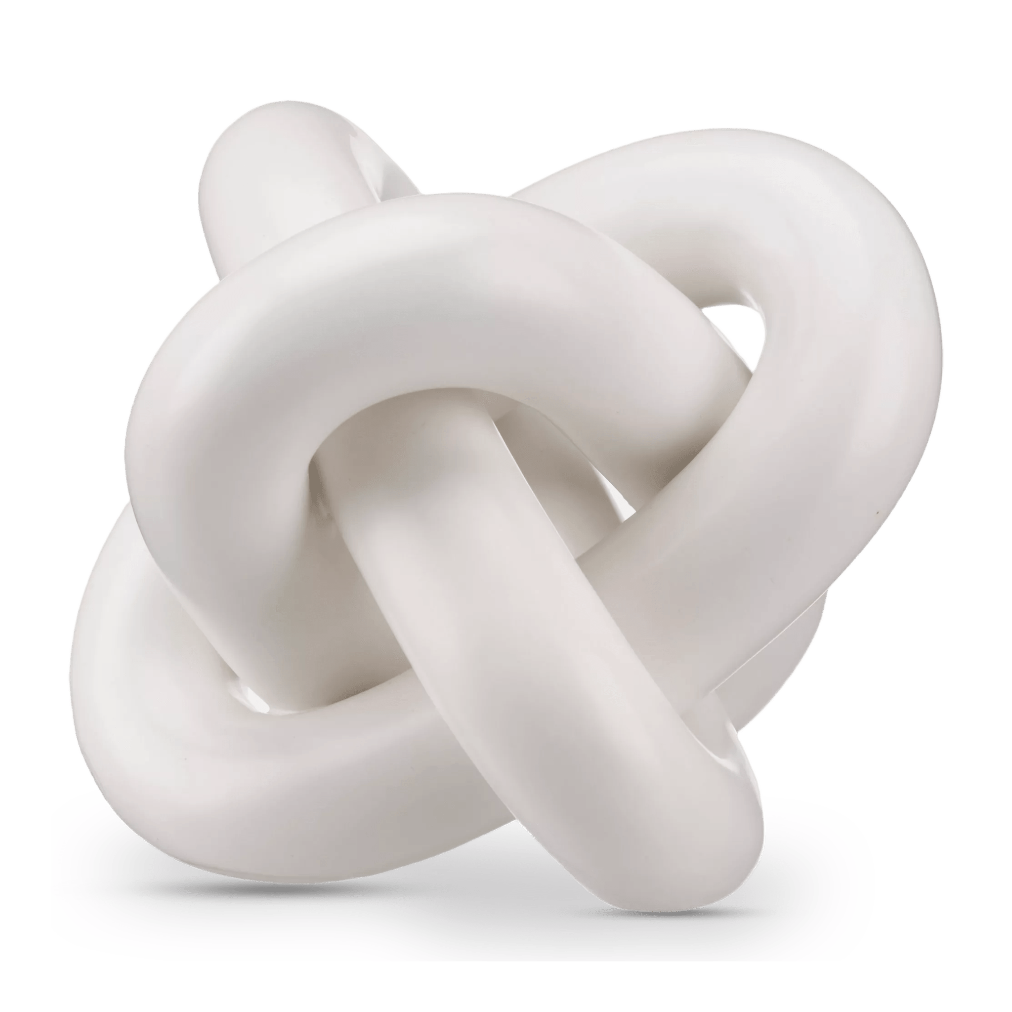 Abstract Knotted Ceramic Decorative Object