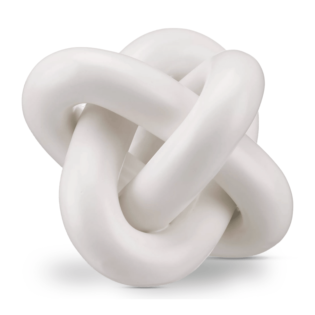 Abstract Knotted Ceramic Decorative Object