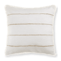 Frans Fringed White Decorative Pillow