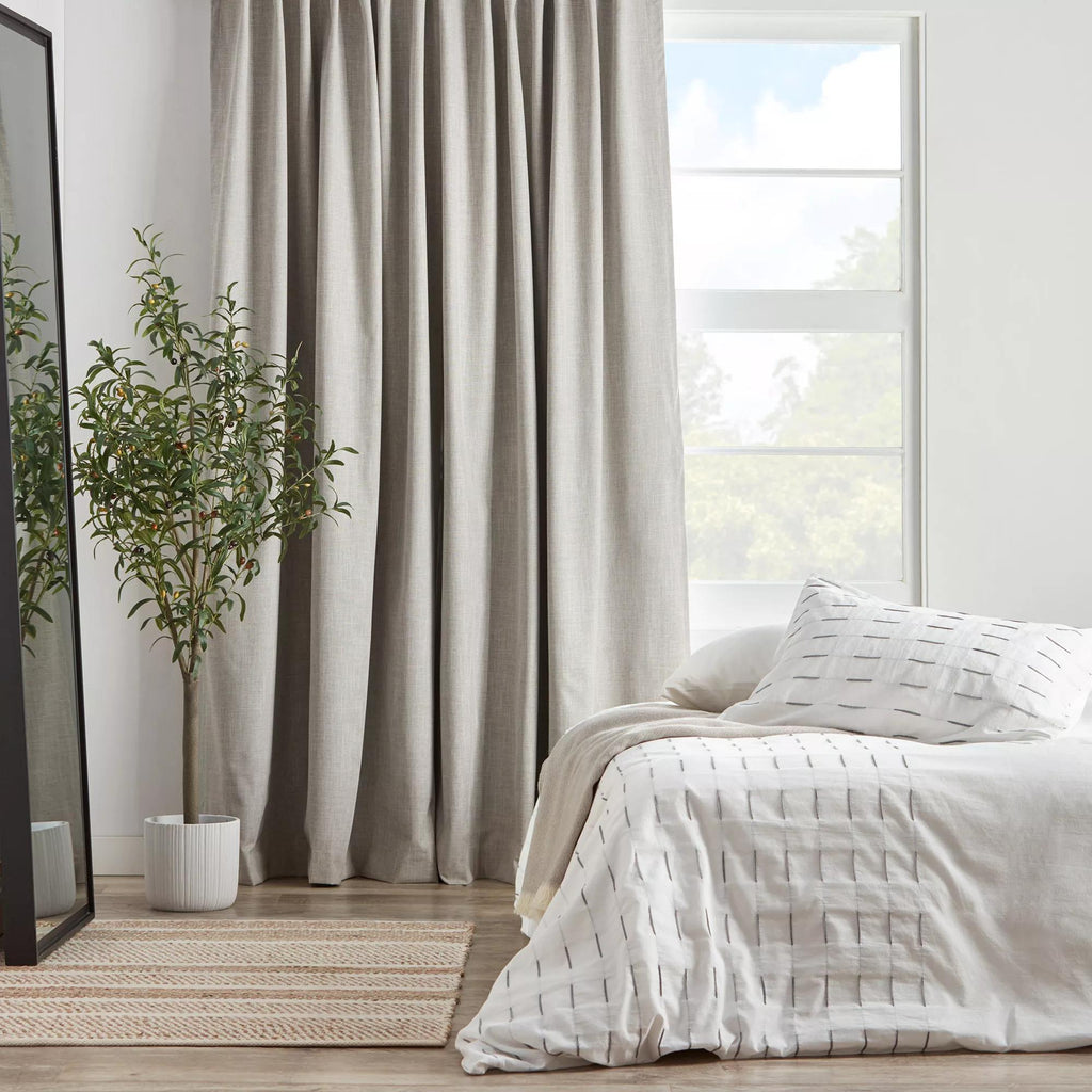 Taupe Chita Back Tab Blackout Curtain