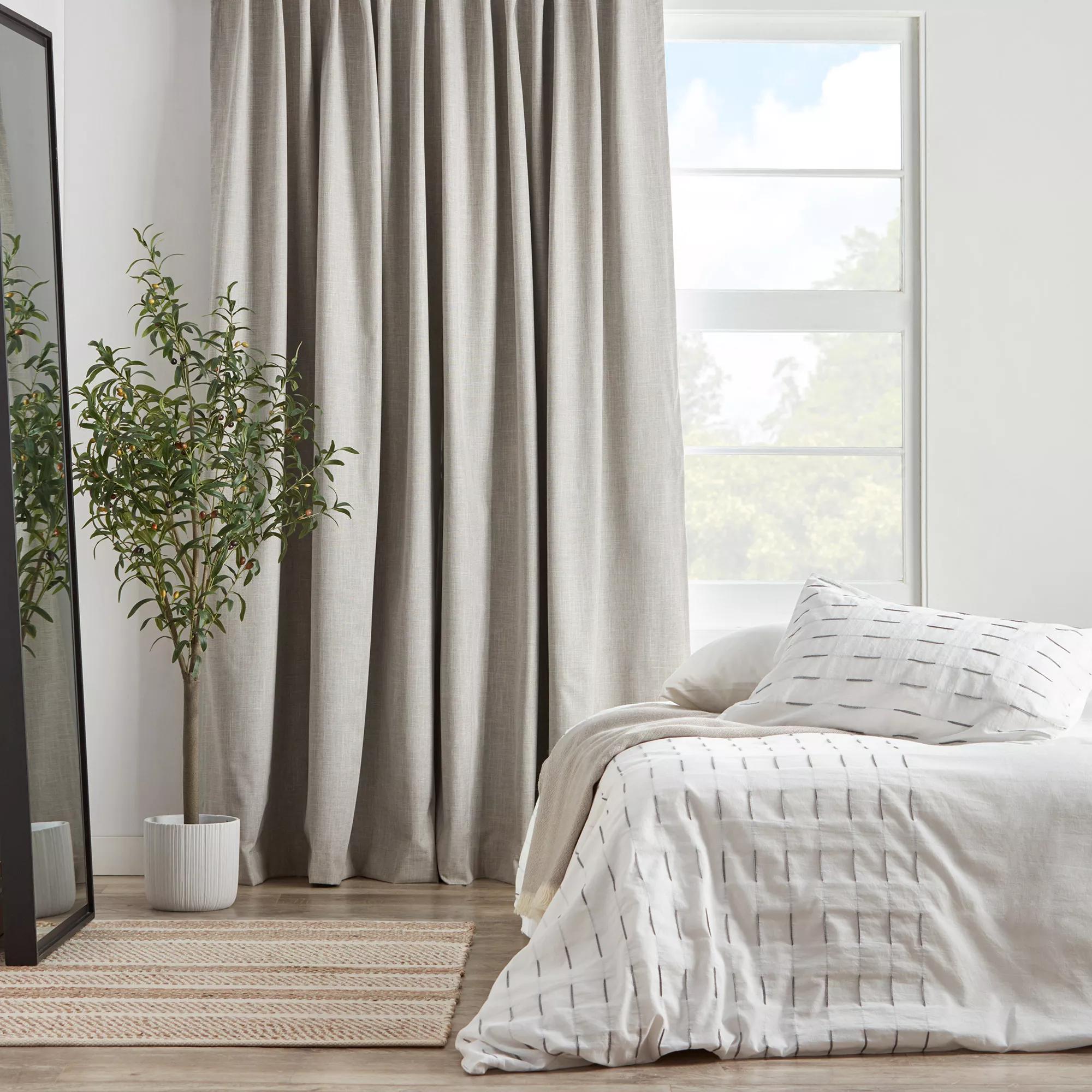 Taupe Chita Back Tab Blackout Curtain