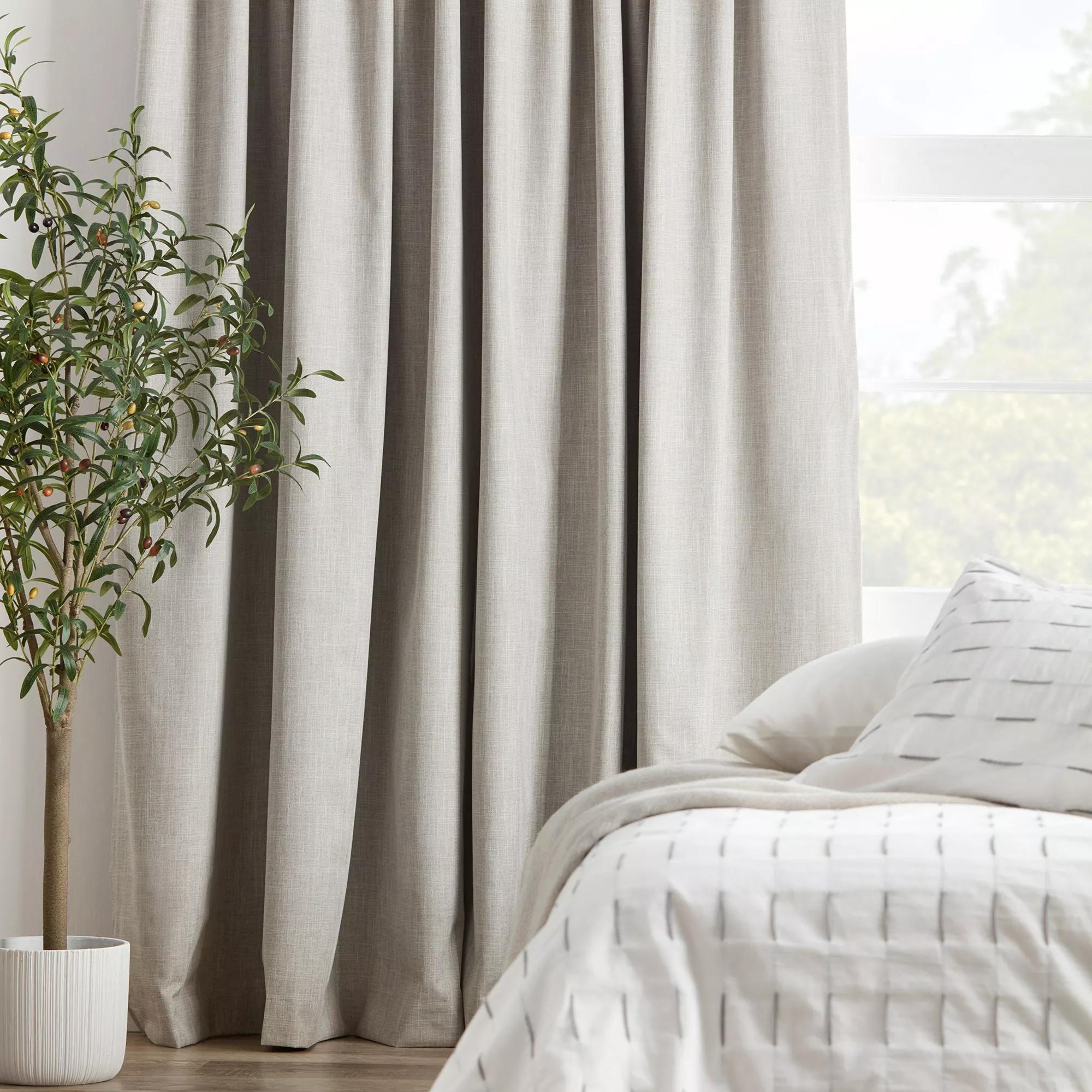 Taupe Chita Back Tab Blackout Curtain