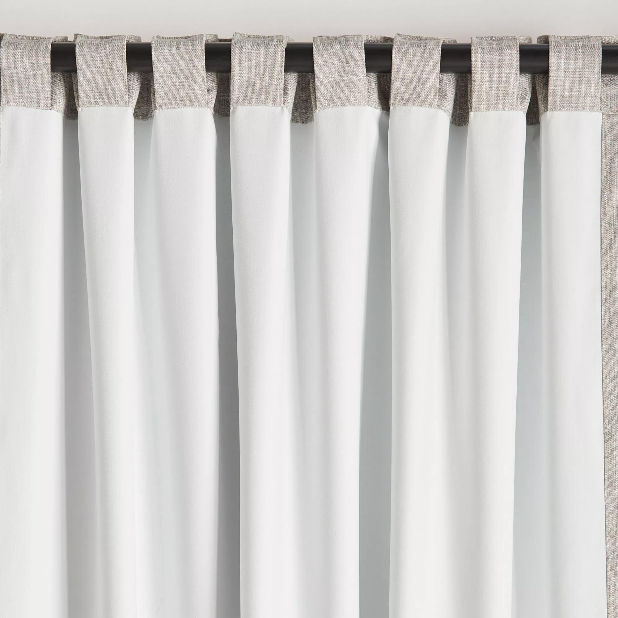 Taupe Chita Back Tab Blackout Curtain