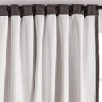 Charcoal Chita Back Tab Blackout Curtain