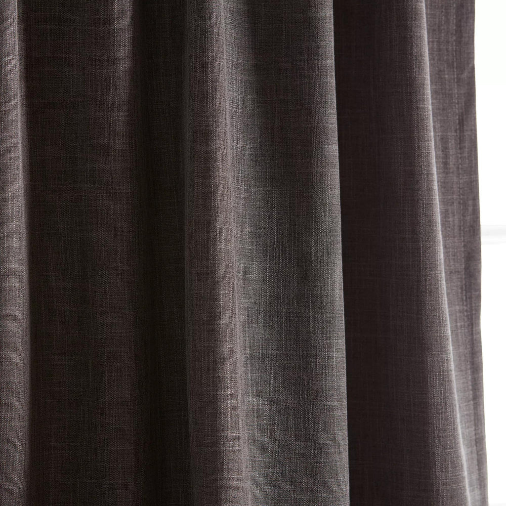 Charcoal Chita Back Tab Blackout Curtain