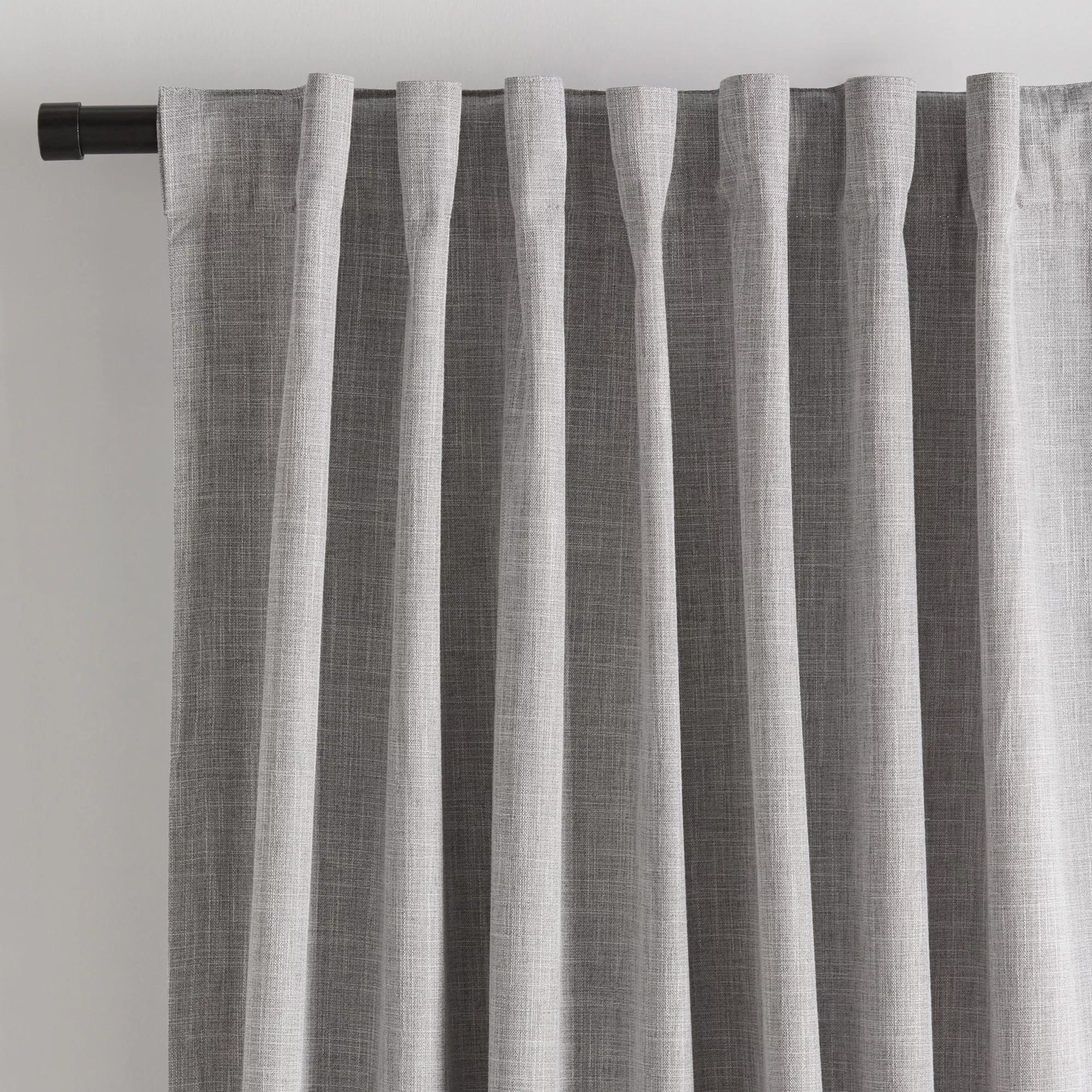 Light Grey Chita Back Tab Blackout Curtain